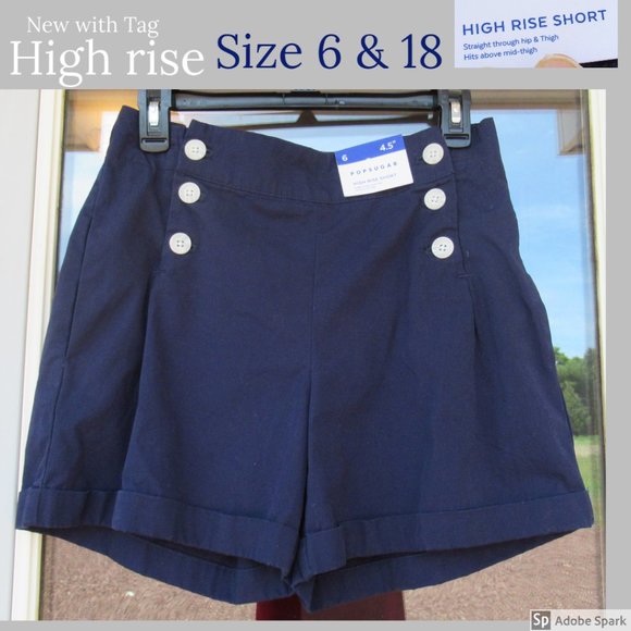Deleting NWT High rise cuffed short size 18 - Picture 2 of 14